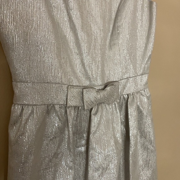 Cynthia Steffe Silver dress with bow - Picture 4 of 4